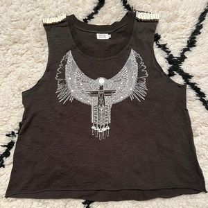 Spell & The Gypsy Collective Rare Vintage Thunderbird Totem Tank Top